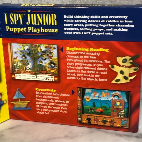 Scholastic I Spy Junior/I Spy Junior: Puppet Playhouse PC Games Ages 3-5 (2000) - Picture 7 of 8